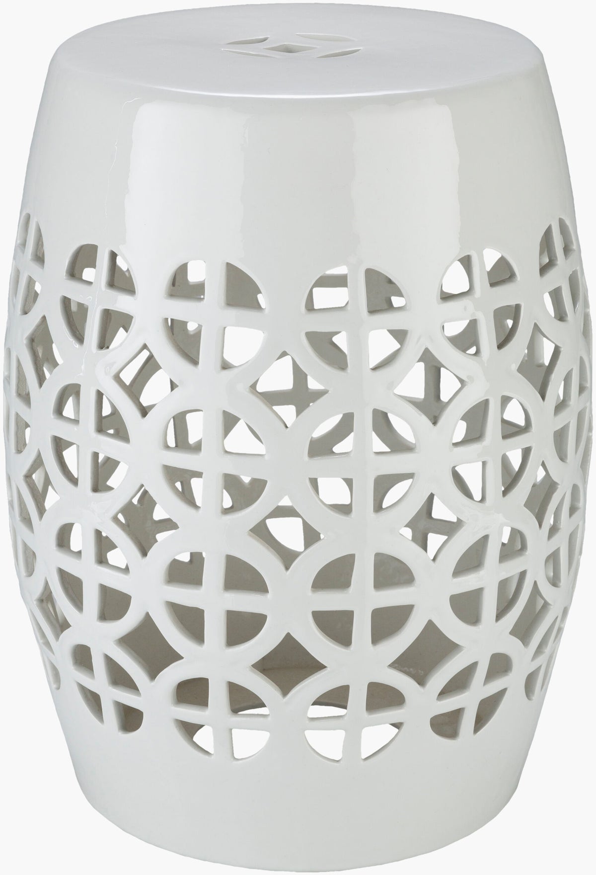 Ridgeway Garden Stool — White
