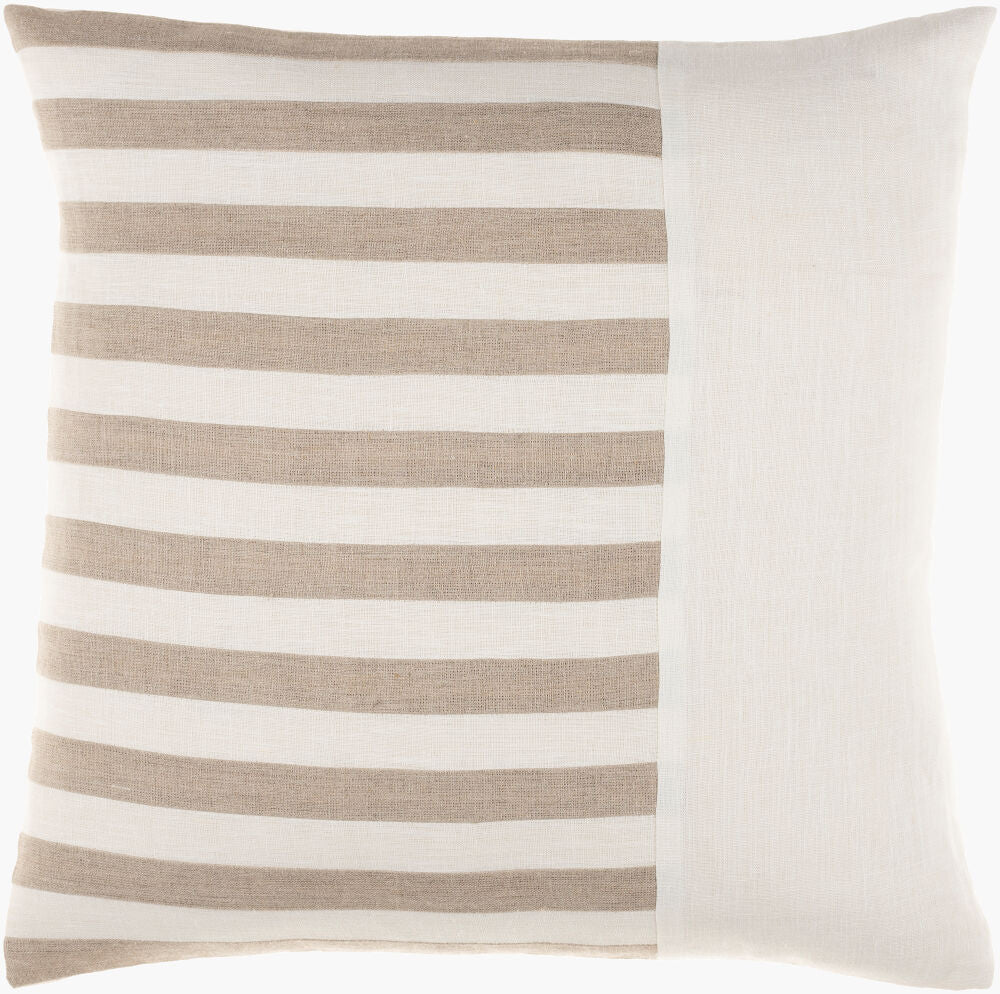 Roxbury Accent Pillow — Cream/Oatmeal