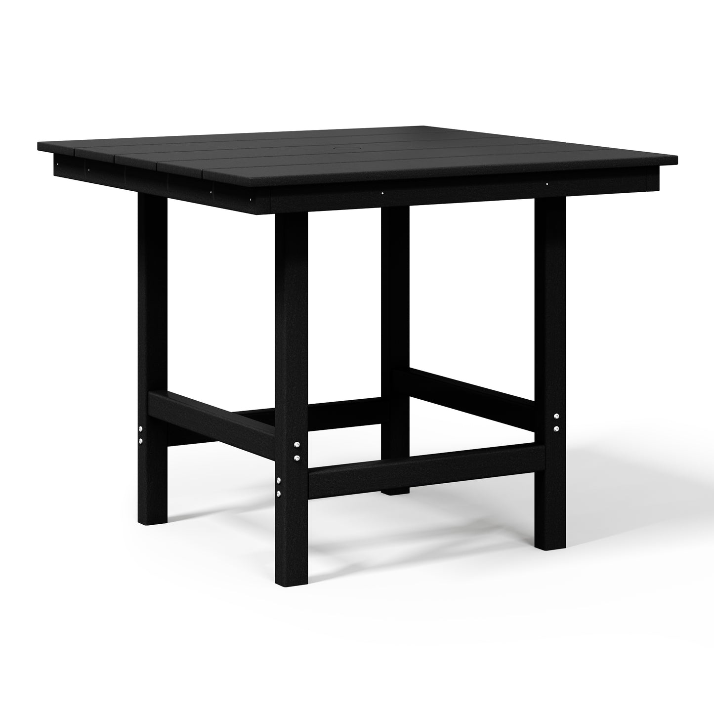 Tuscany 36" Square Dining Table Black Seahawk Designs Patio Dining Tables