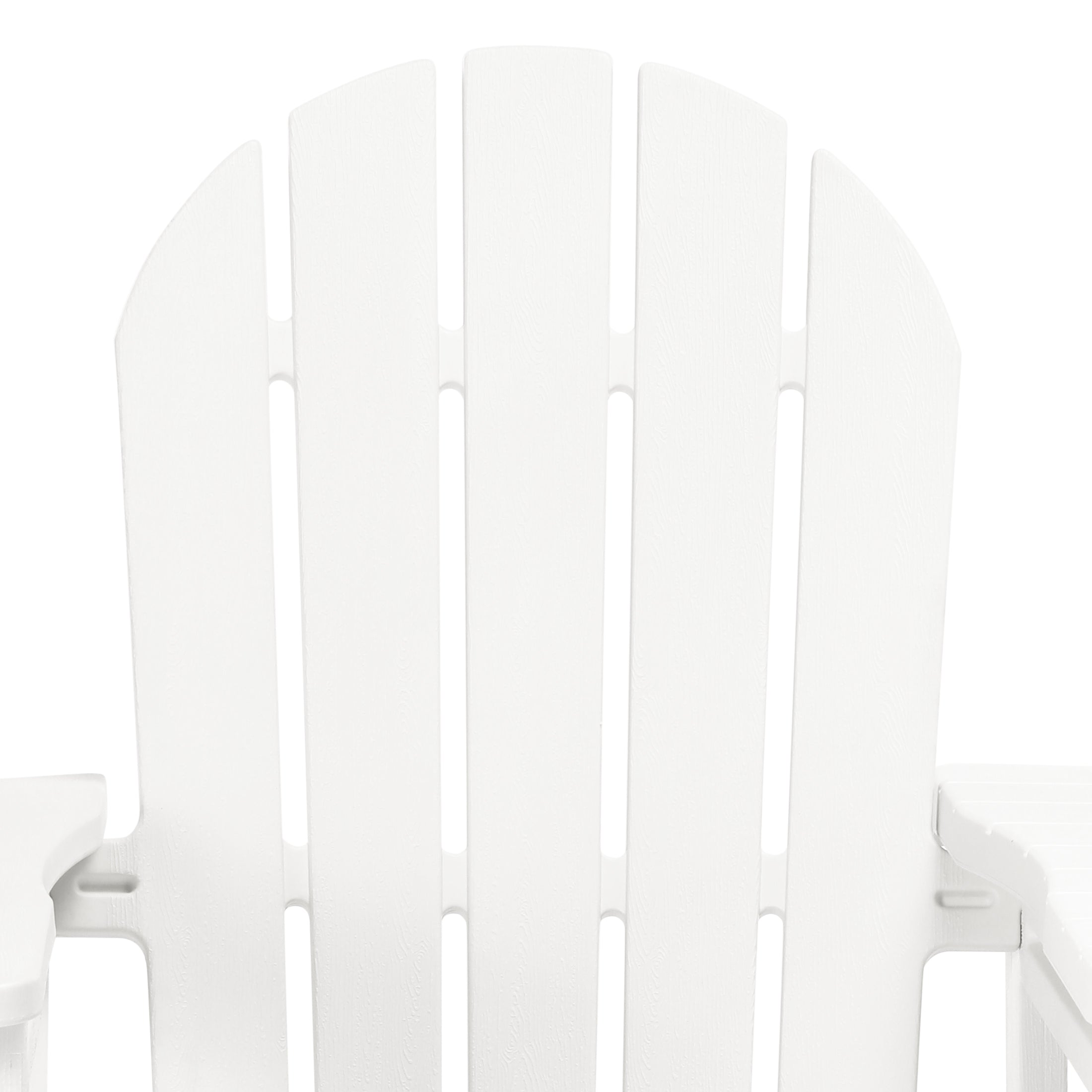 Set of Snap'n Lock Adirondack Chairs with Connecting Wedge Table (No Tools or Hardware) Seahawk Designs Adirondack Chairs