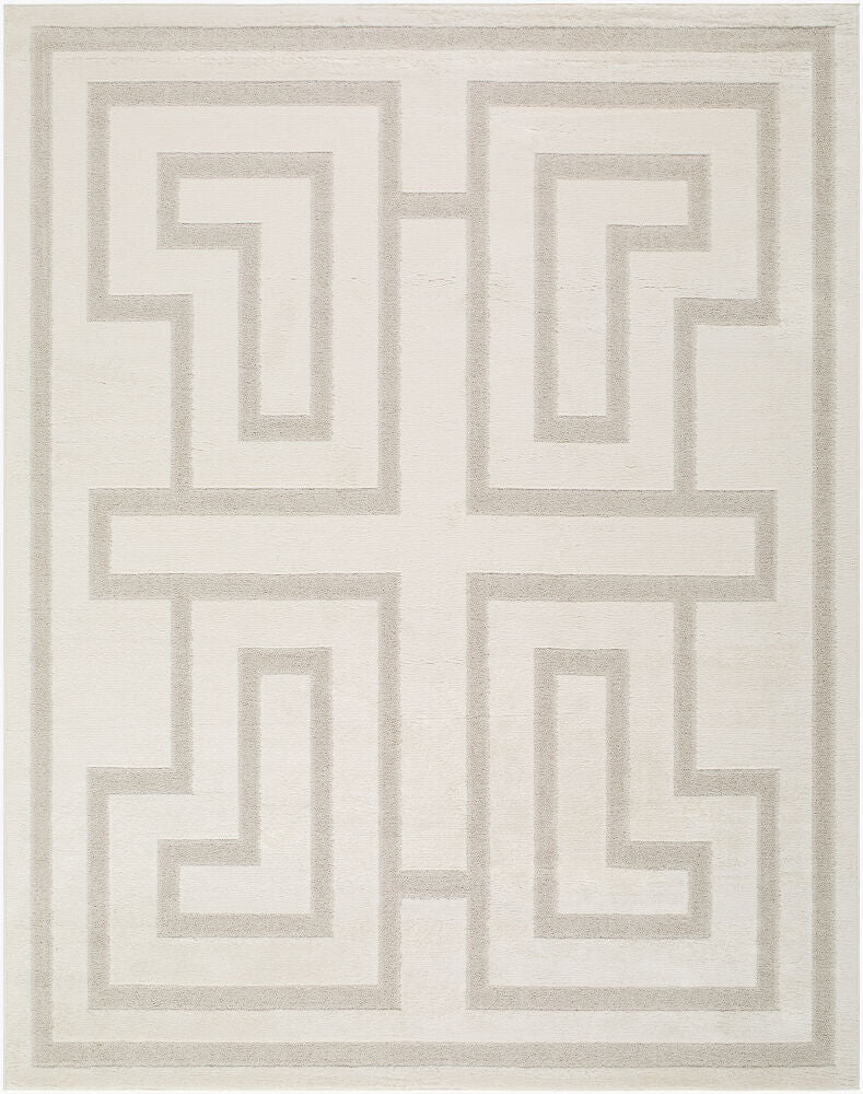 The Studio Edit Machine Woven Rug — Beige/Cream
