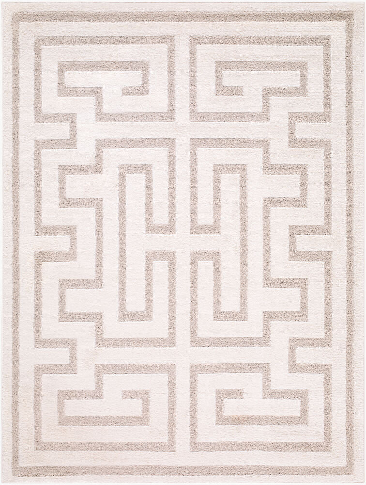 The Studio Edit Machine Woven Rug — Beige/Cream