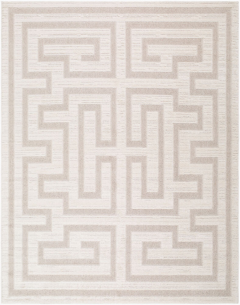 The Studio Edit Machine Woven Rug — Beige/Cream