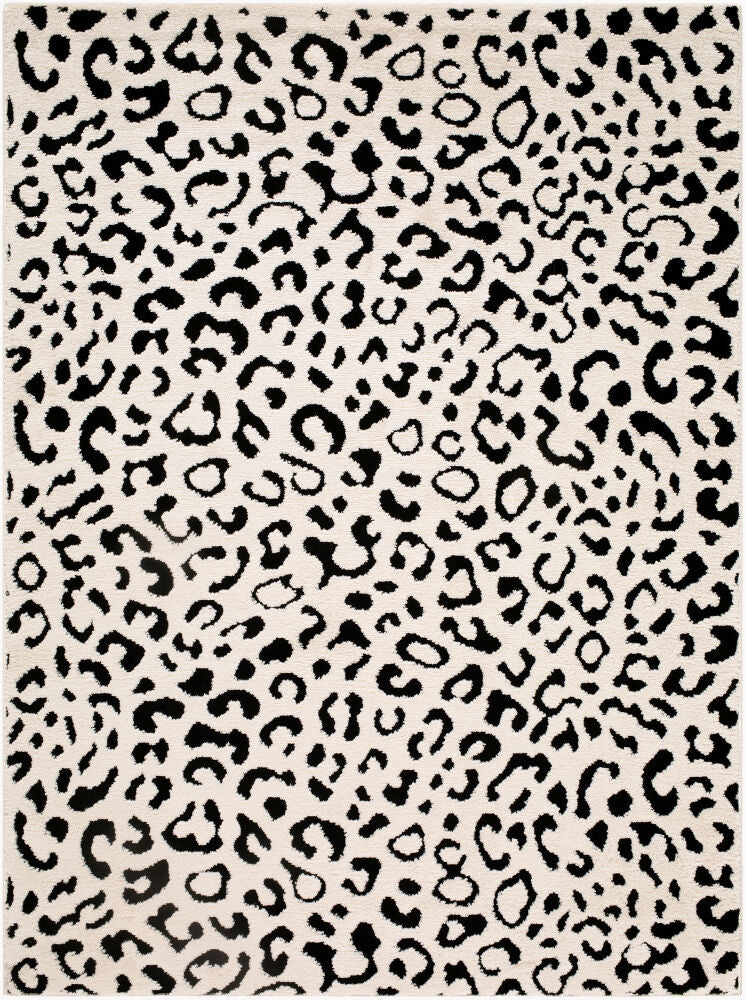 The Studio Edit Machine Woven Rug — Black/Cream
