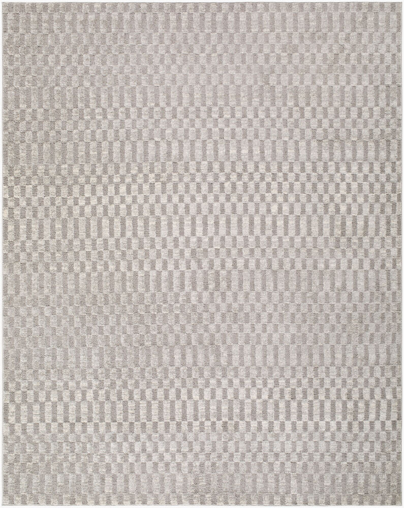 The Studio Edit Machine Woven Rug — Cream/Light Gray