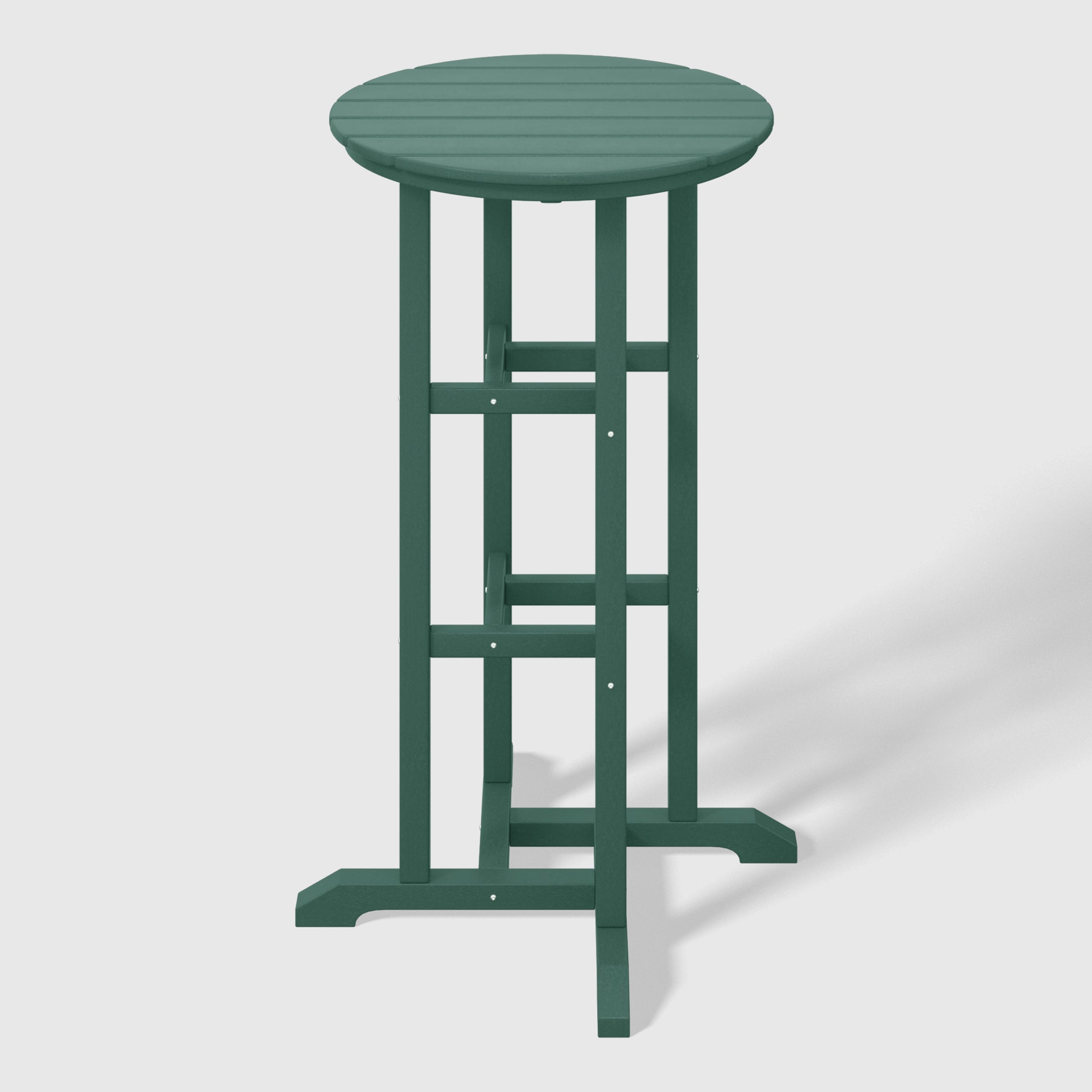 Stockholm All-Weather Outdoor Round Bar Bistro Table (42" Height) Dark Green Seahawk Designs Patio Bar Tables