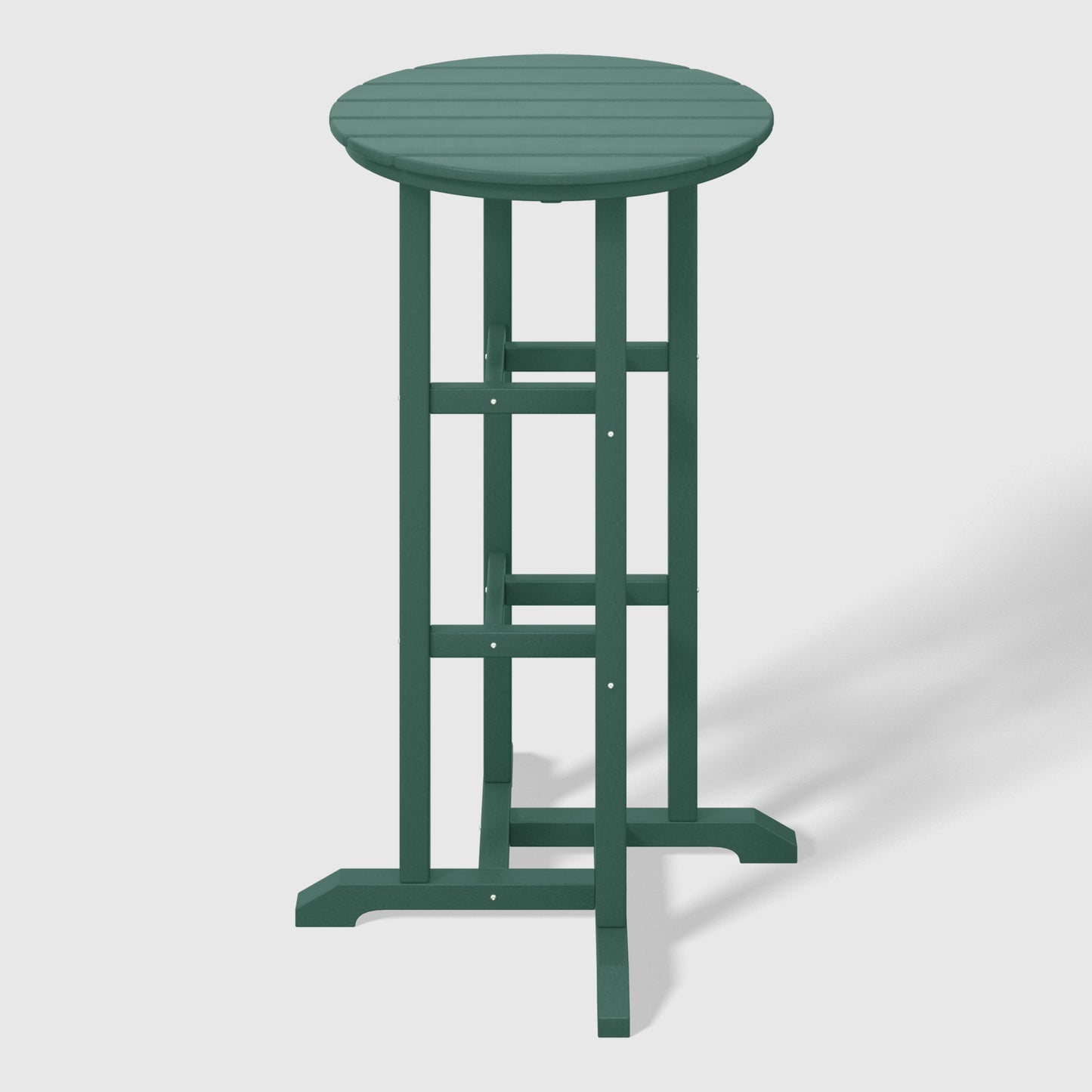 Stockholm All-Weather Outdoor Round Bar Bistro Table (42" Height) Dark Green Seahawk Designs Patio Bar Tables