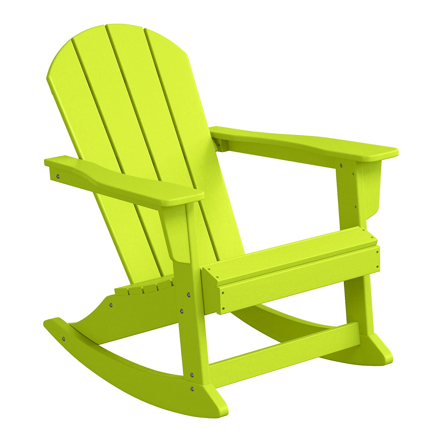 Chatham All-Weather Outdoor Classic Adirondack Rocking Chair Lime Seahawk Designs Patio Rocking Chairs