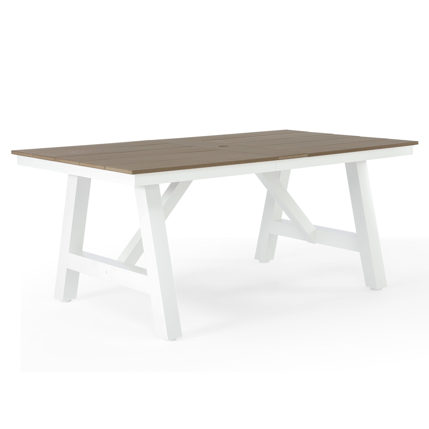 Vista 72" x 39" Rectangular Dining Table Weathered Wood Seahawk Designs Patio Dining Tables