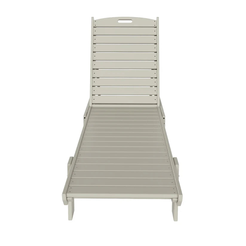 Santa Monica All-Weather Outdoor Reclining Sun Lounger Sand Seahawk Designs Patio Chaise Lounges