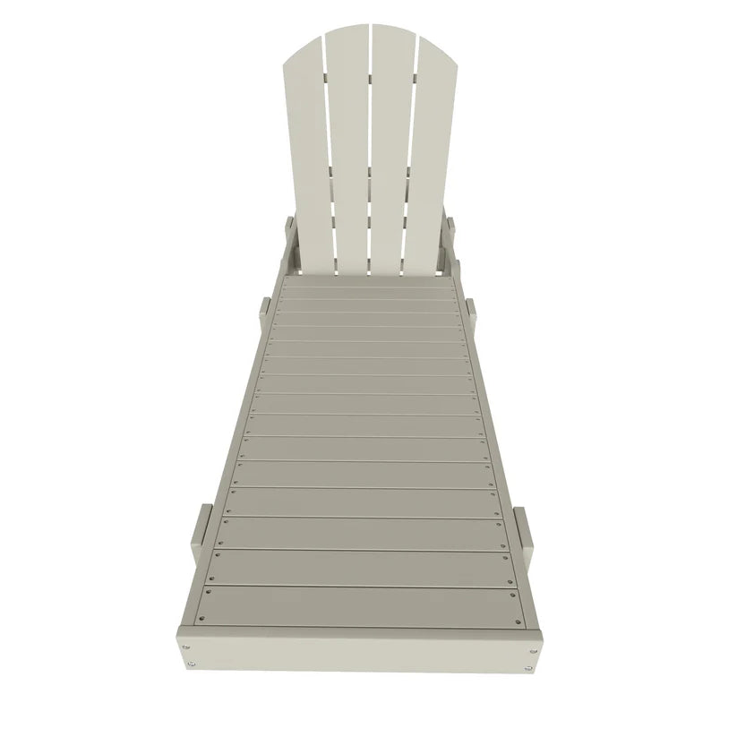 Chatham All-Weather Outdoor Adirondack Reclining Sun Lounger With Wheels Sand Seahawk Designs Patio Chaise Lounges