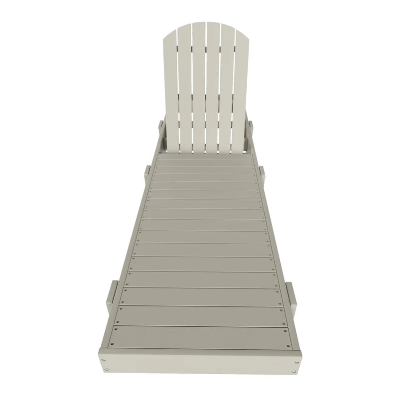 Westport Classic All-Weather Outdoor Adirondack Reclining Sun Lounger Sand Seahawk Designs Patio Chaise Lounges
