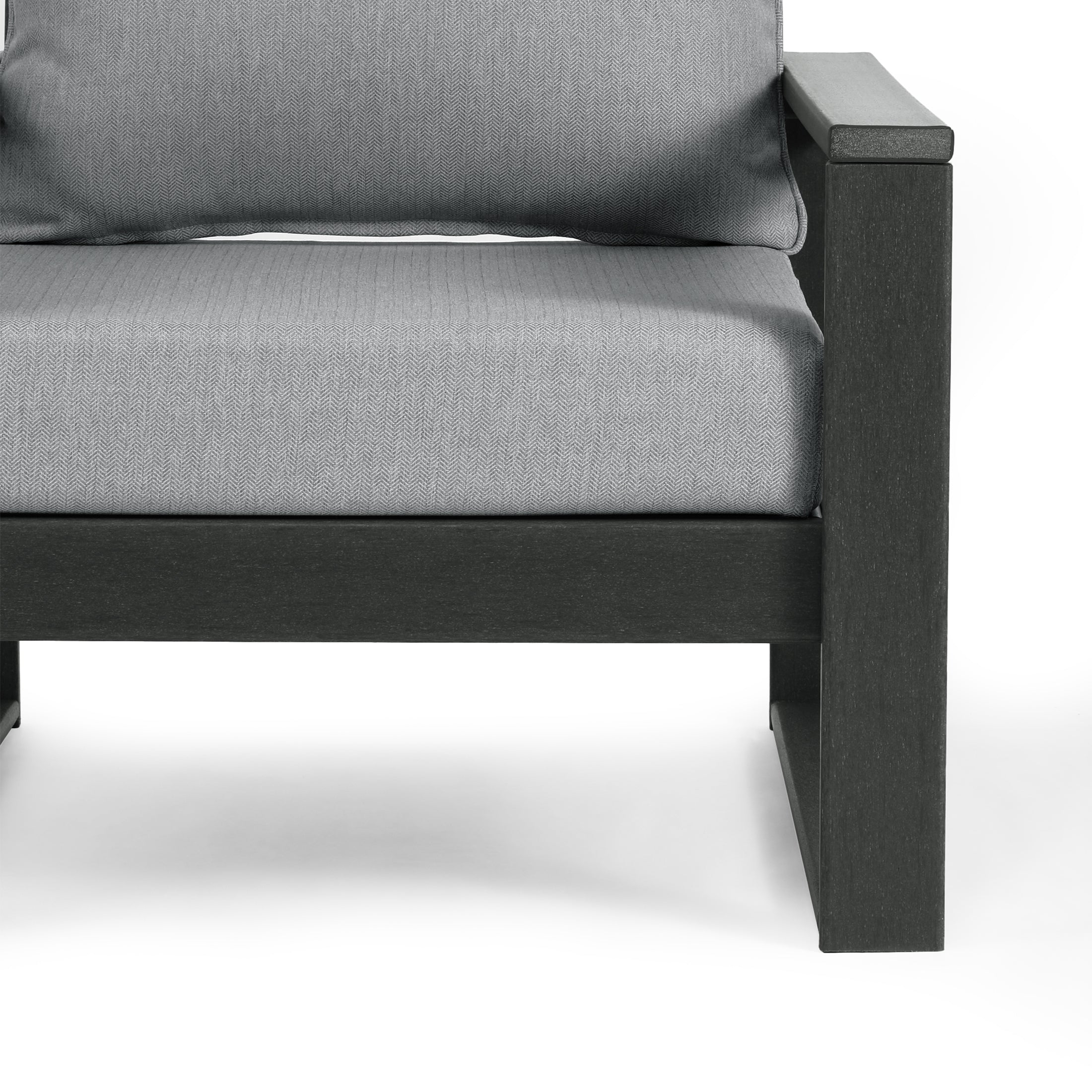 Signature All-Weather Outdoor Modular Patio Deep Seating Right Arm Chair (Right Arm Sectional Seat) Seahawk Designs Patio Chairs