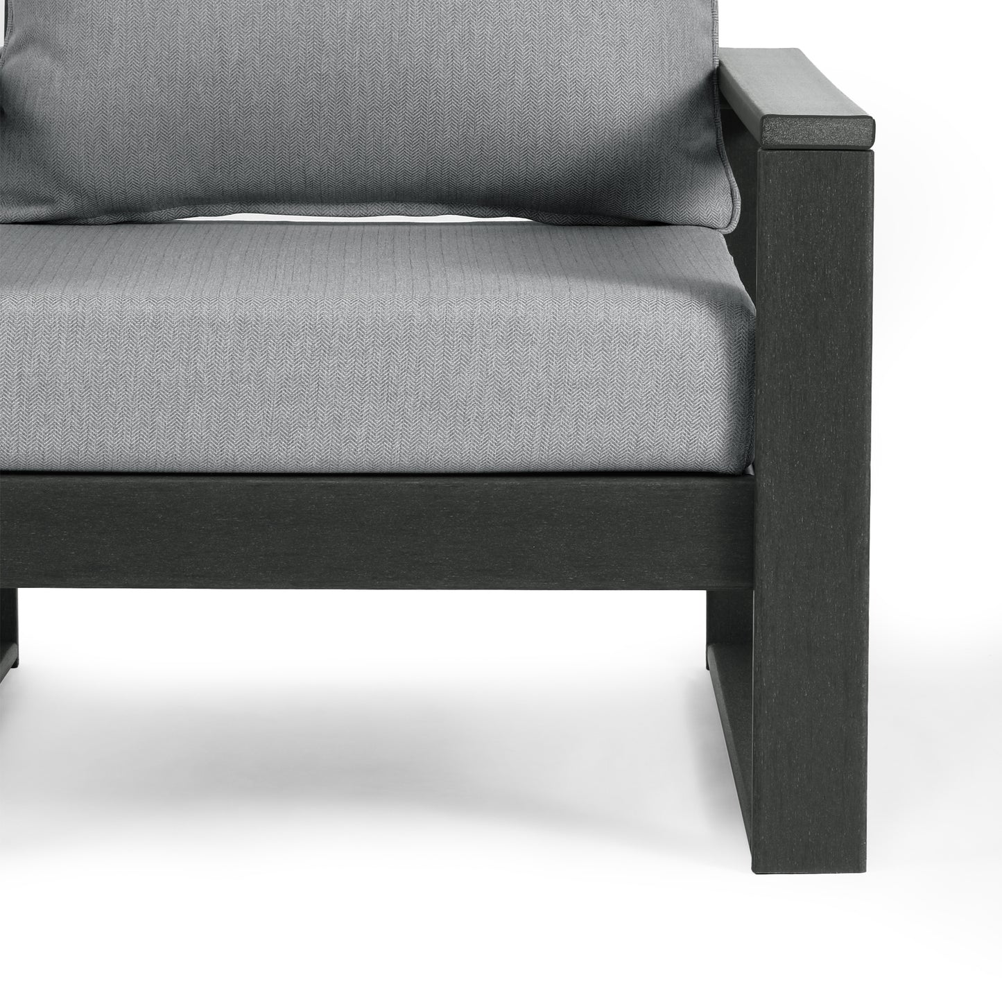 Signature All-Weather Outdoor Modular Patio Deep Seating Left Arm Chair (Left Arm Sectional Seat) Seahawk Designs Patio Chairs
