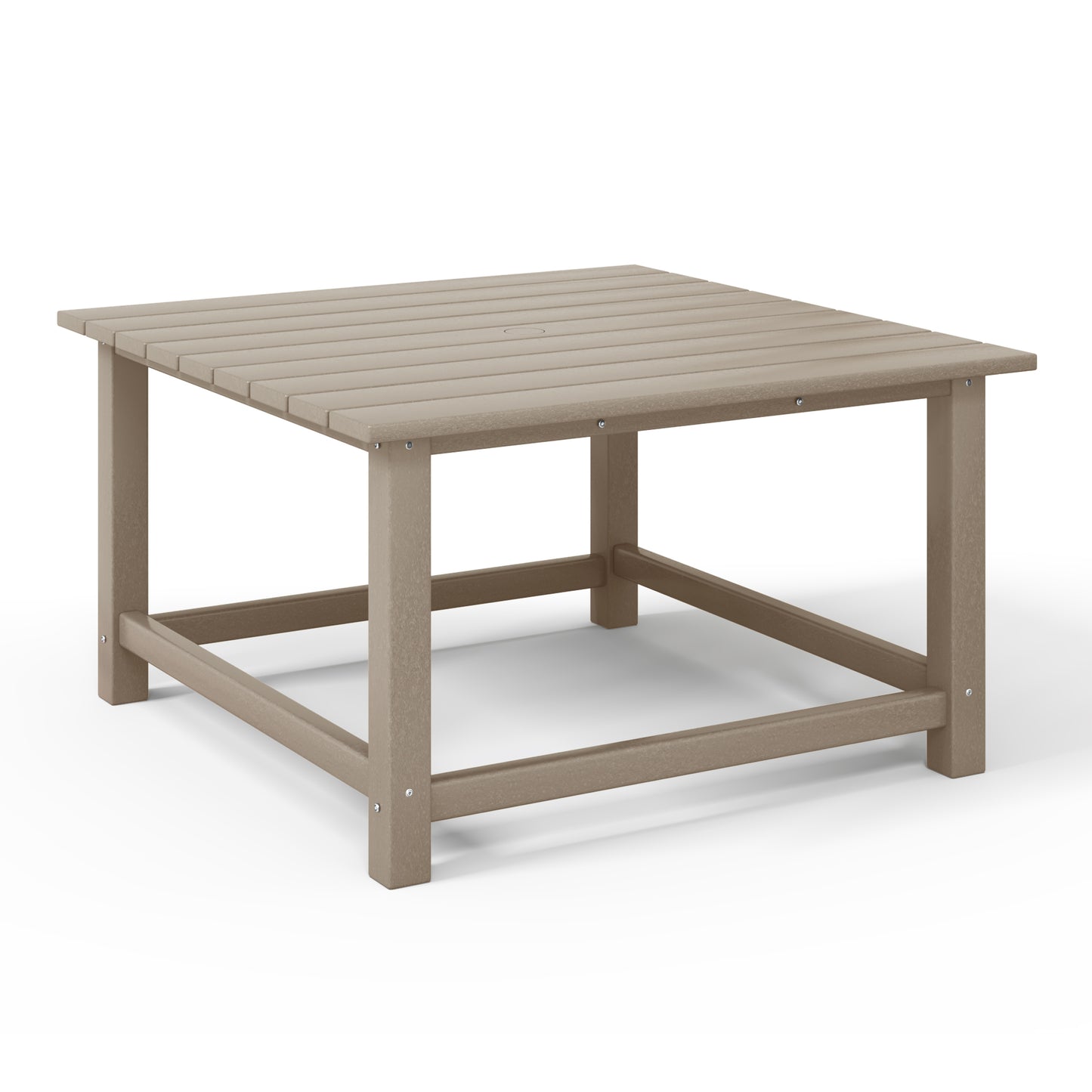 Tuscany All-Weather Outdoor Square Coffee Table (31" Top) Weathered Wood Seahawk Designs Patio Coffee Tables