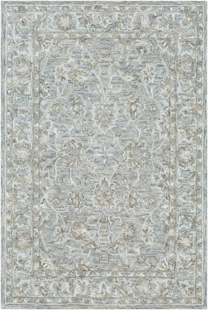 Shelby Handmade Rug — Denim/Ivory