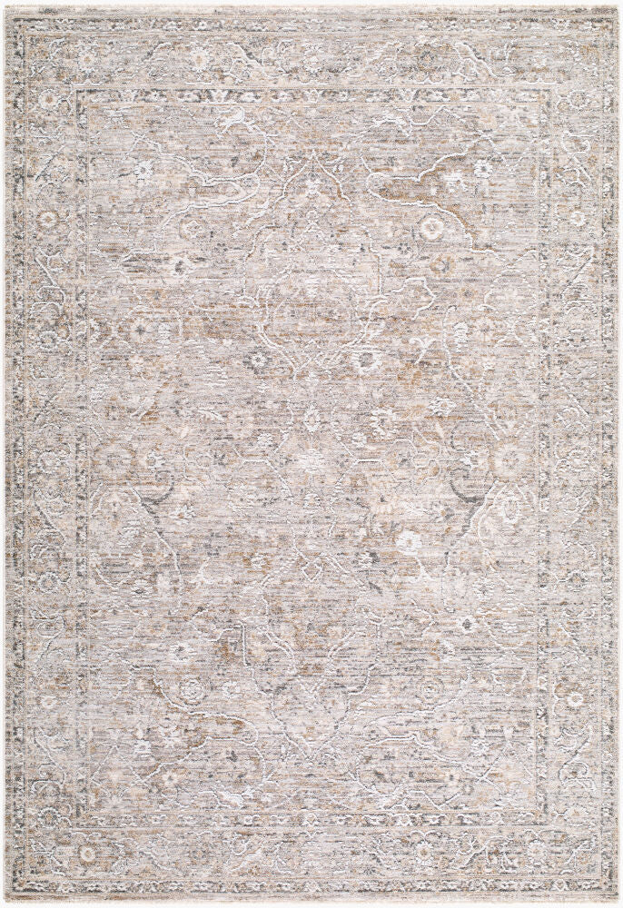 Seclusion Machine Woven Rug — Charcoal/Cream