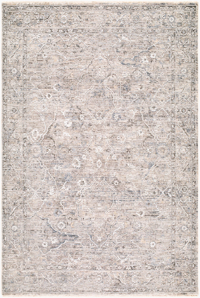 Seclusion Machine Woven Rug — Charcoal/Cream