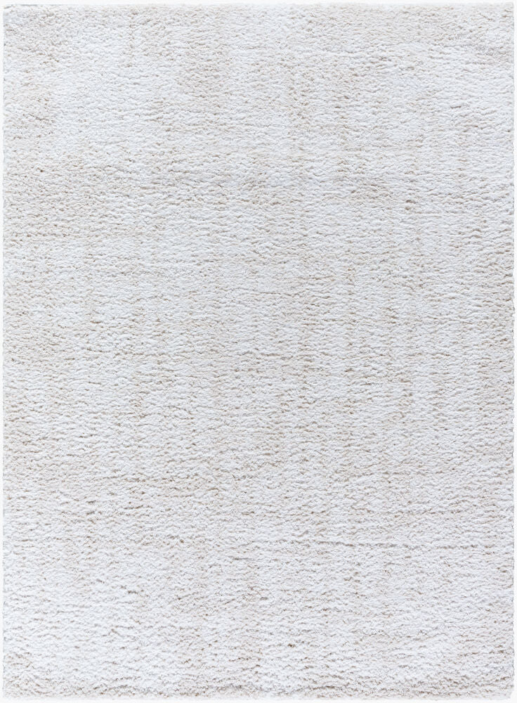 Sacramento Shag Machine Woven Rug — Oatmeal/White