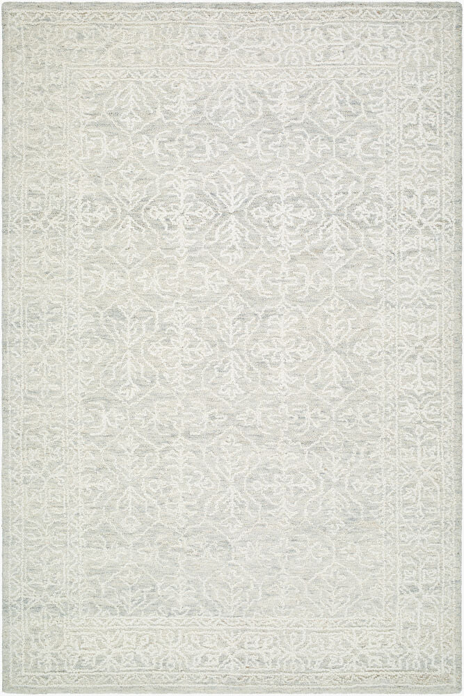 Sicily Handmade Rug — Seafoam/White