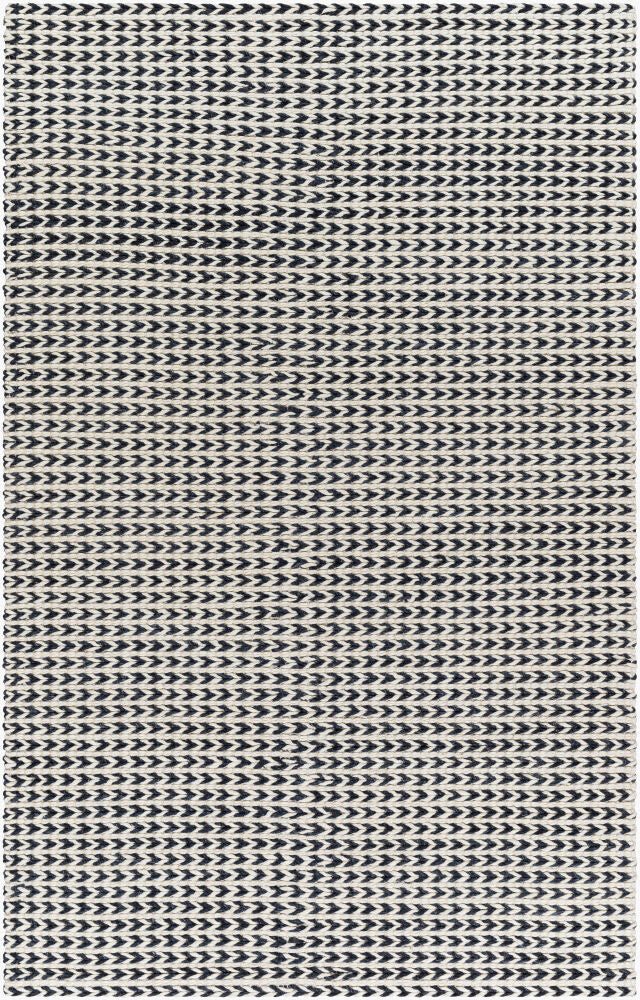 Sundance Handmade Rug — Black/Ivory