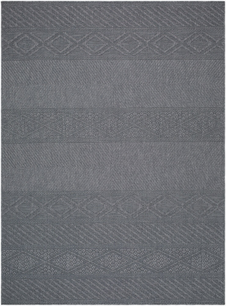 Sandra Machine Woven Rug — Charcoal/Gray