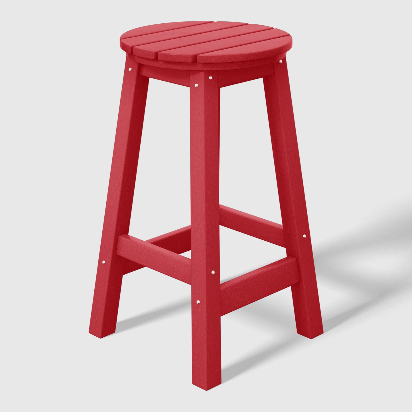 Stockholm All-Weather Outdoor Round Counter Stool (24" Height) Red Seahawk Designs Patio Bar & Counter Stools