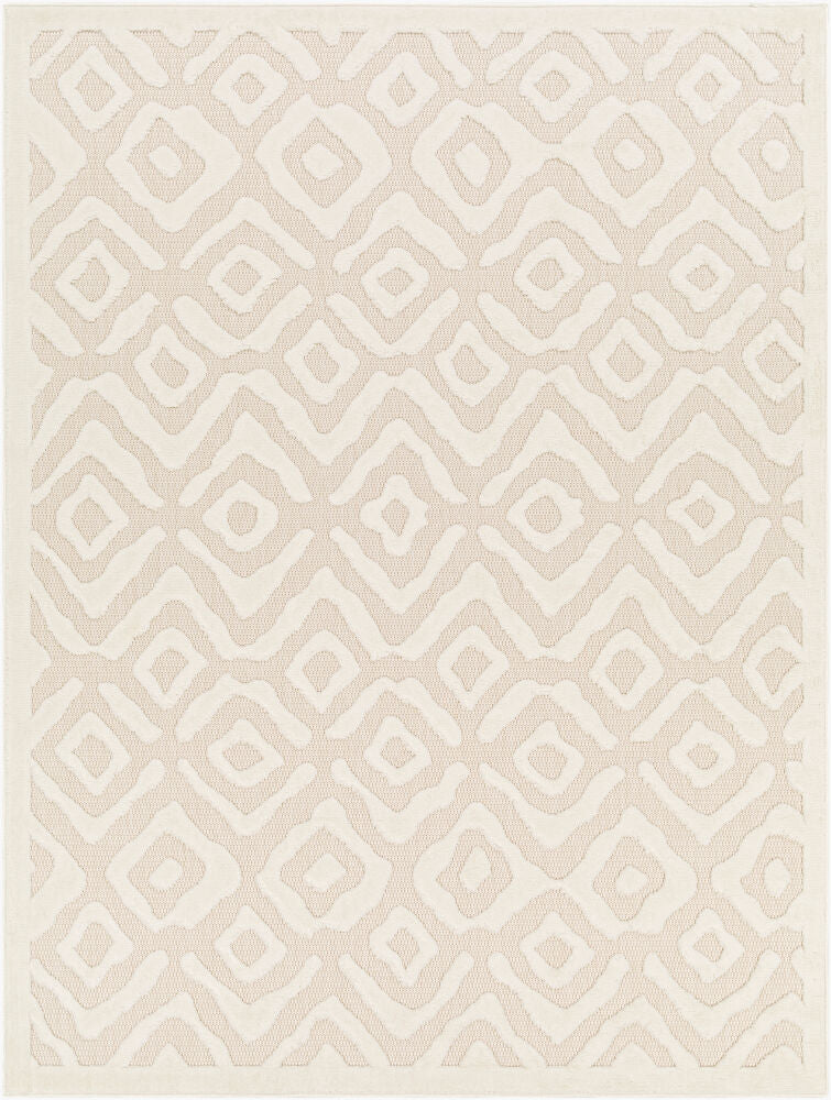 San Diego Machine Woven Rug — Off-White/White