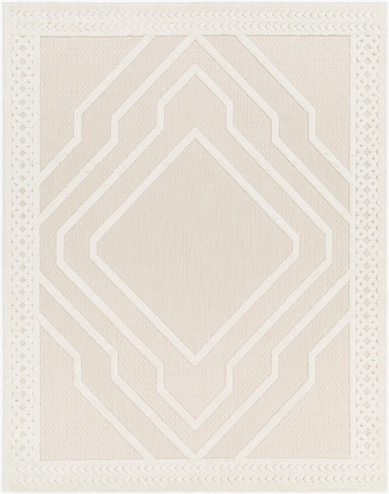 San Diego Machine Woven Rug — Off-White/White