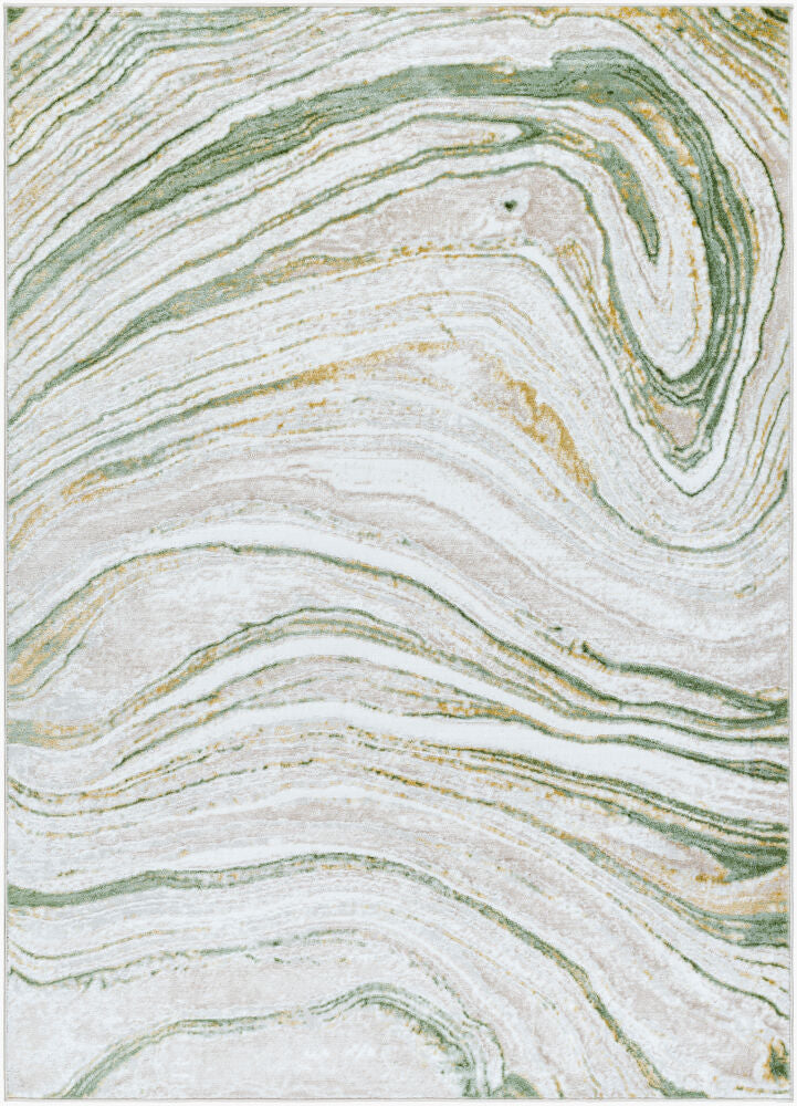 San Francisco Machine Woven Rug — Ivory/Olive