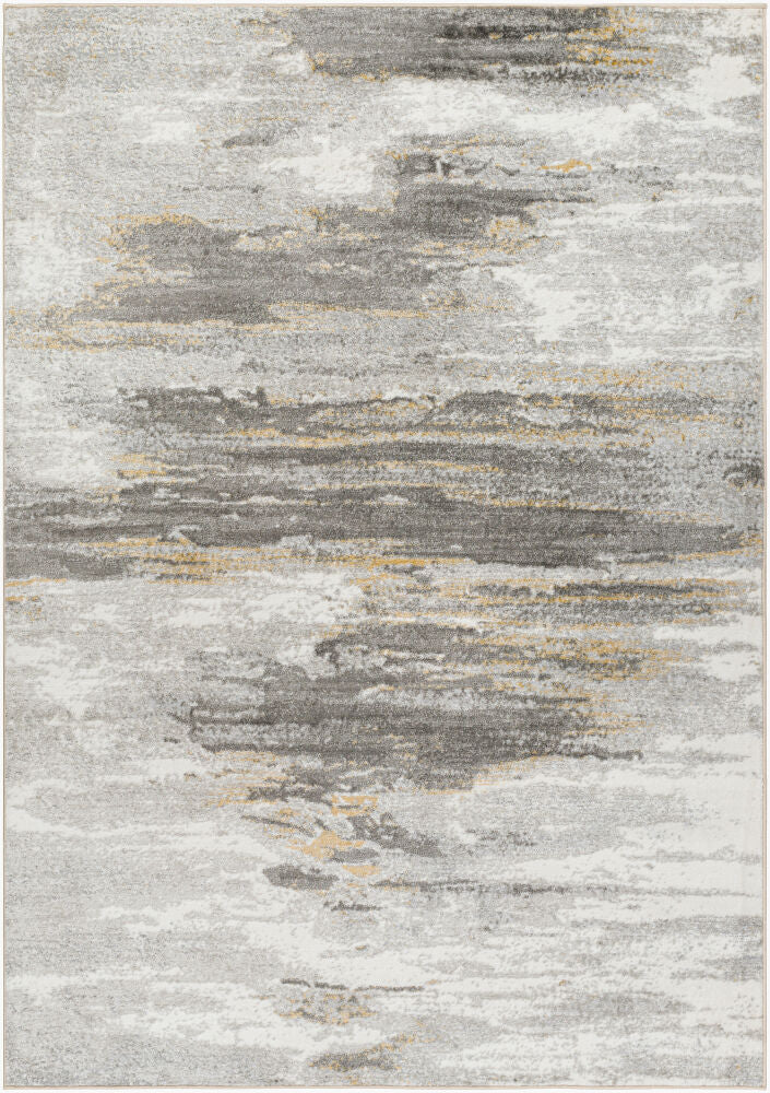 San Francisco Machine Woven Rug — Ivory/Light Gray