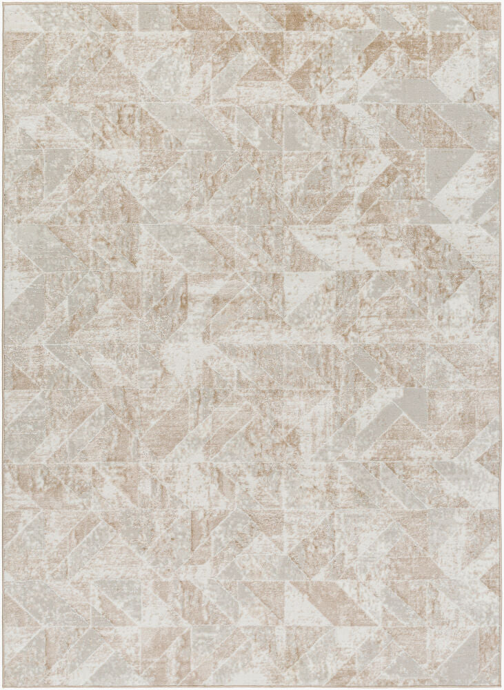 San Francisco Machine Woven Rug — Ivory/Tan