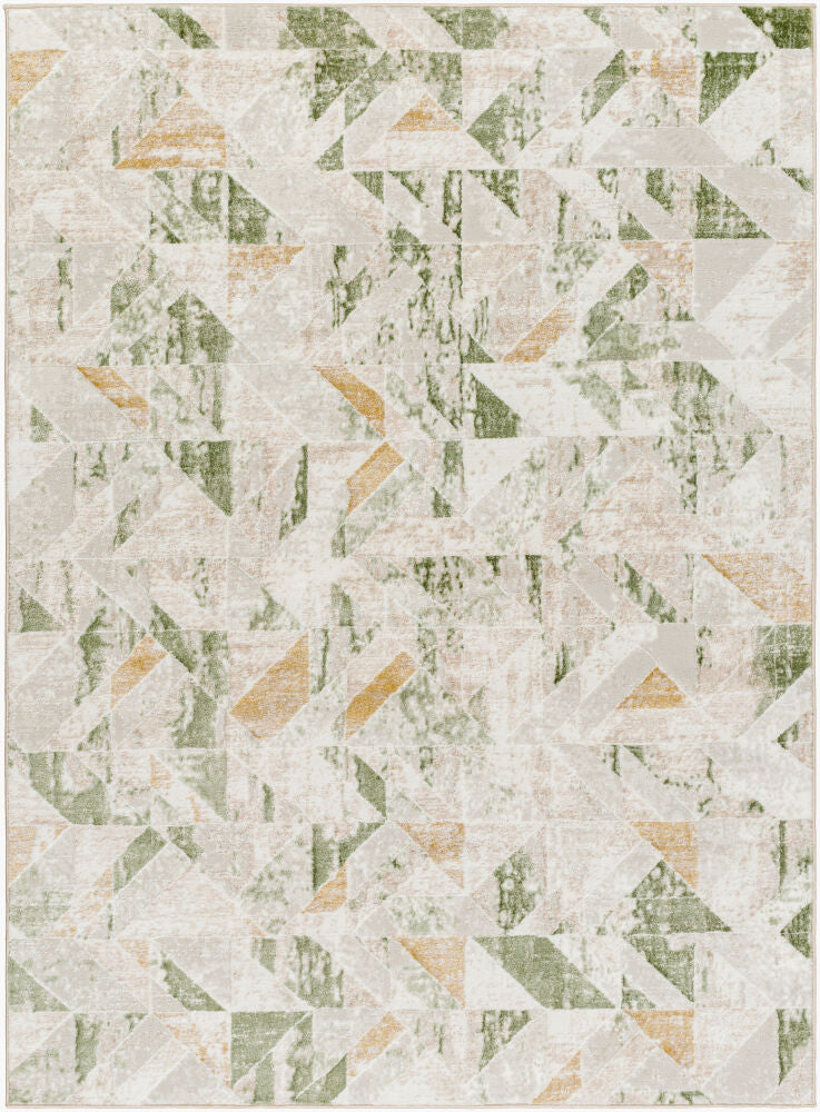 San Francisco Machine Woven Rug — Ivory/Mustard