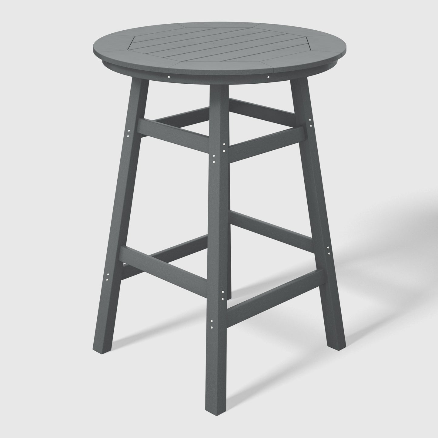 Stockholm All-Weather Outdoor 35" Round Bar Table (42" Height) Gray Seahawk Designs Patio Bar Tables