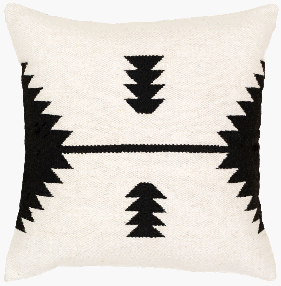 Shiprock Accent Pillow — Black/Cream