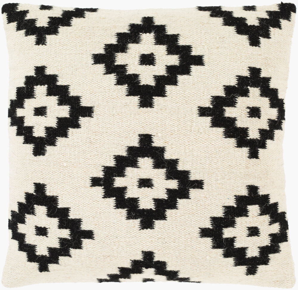 Shiprock Accent Pillow — Black/Cream