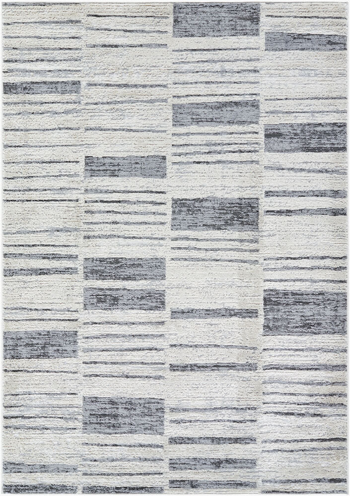 Siyah Machine Woven Rug — Gray/Light Slate