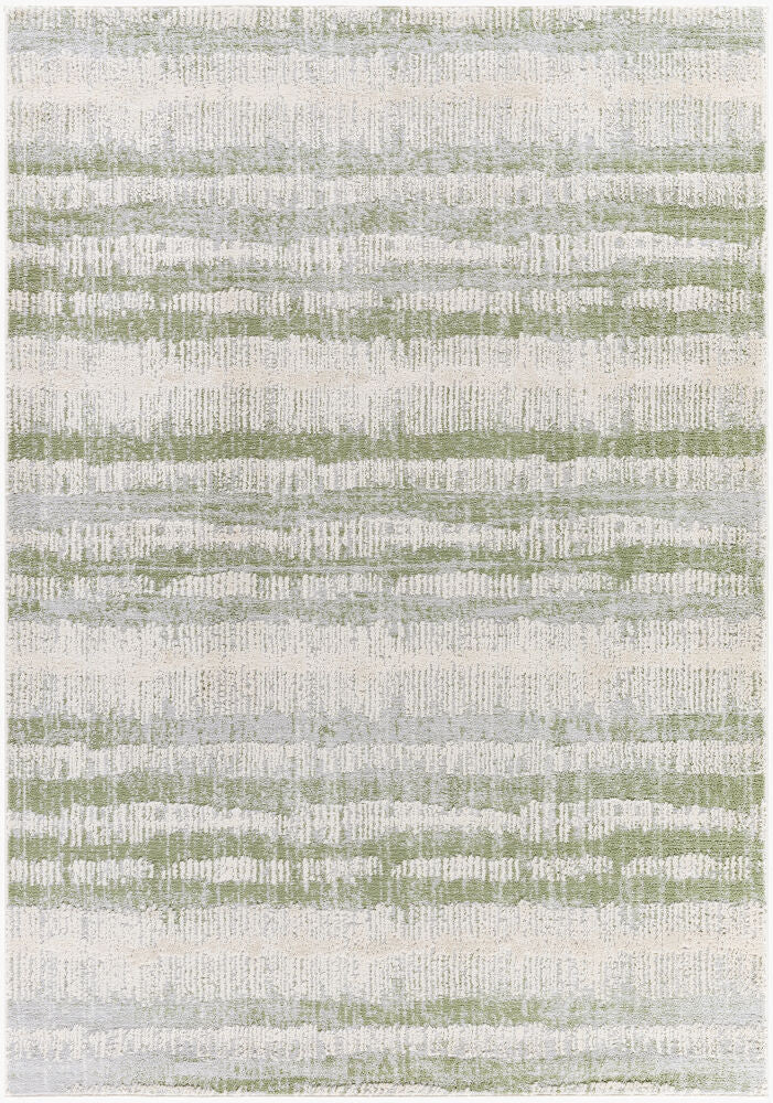 Siyah Machine Woven Rug — Dusty Sage/Light Slate