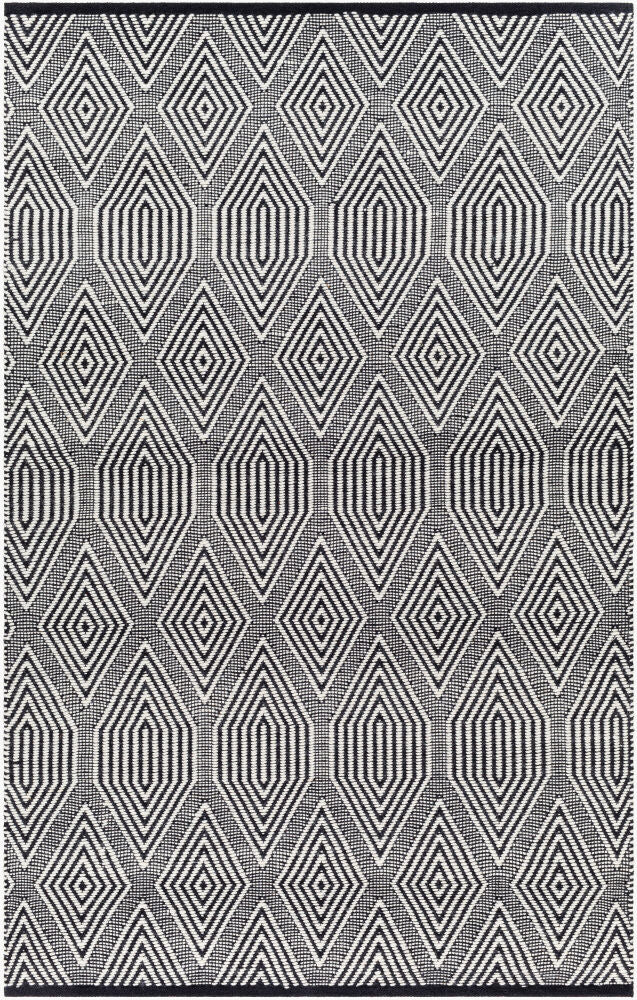 San Jose Handmade Rug — Black/Ivory