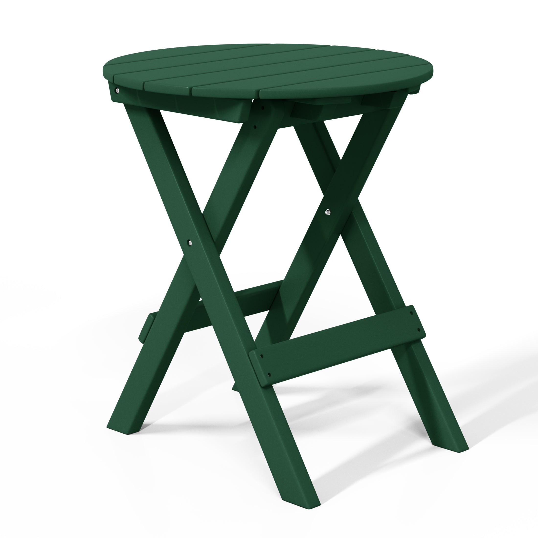 Tuscany All-Weather Outdoor Patio Round Folding Dining Table (24" Top) Dark Green Seahawk Designs Patio Dining Tables