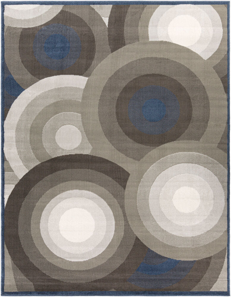 Skagen Machine Woven Rug — Charcoal/Dark Blue