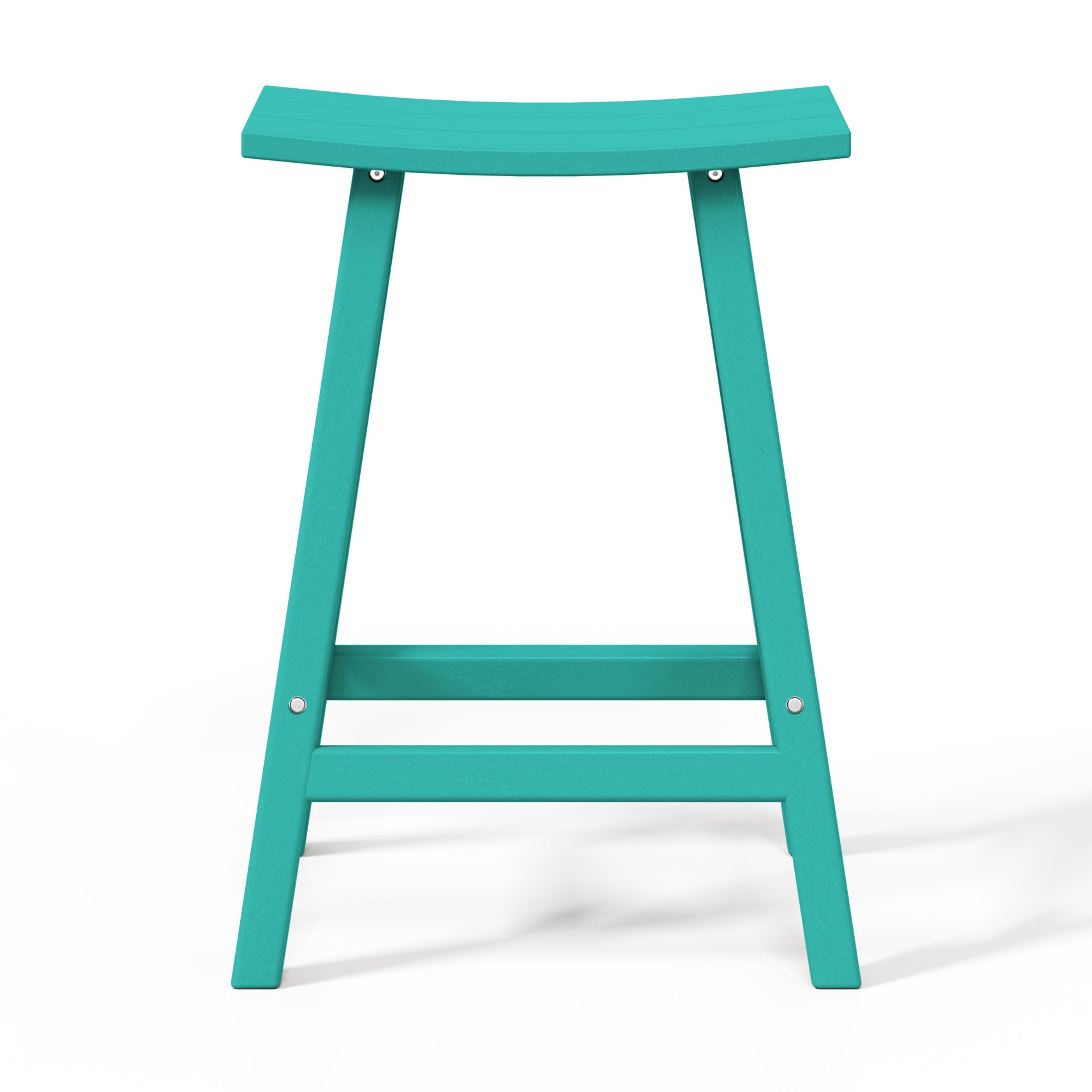 Stockholm All-Weather Outdoor Saddle Counter Stool (24" Height) Seahawk Designs Patio Bar & Counter Stools