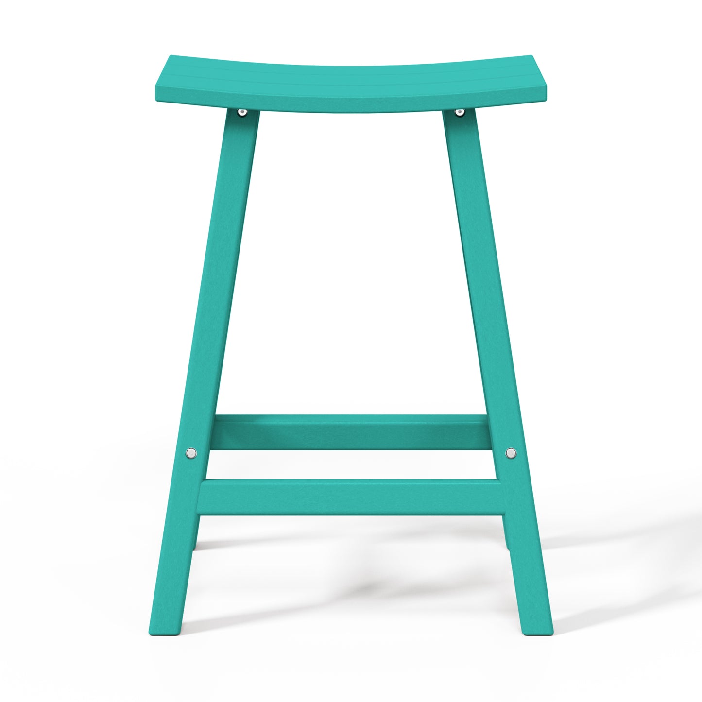 Stockholm All-Weather Outdoor Saddle Counter Stool (24" Height) Seahawk Designs Patio Bar & Counter Stools