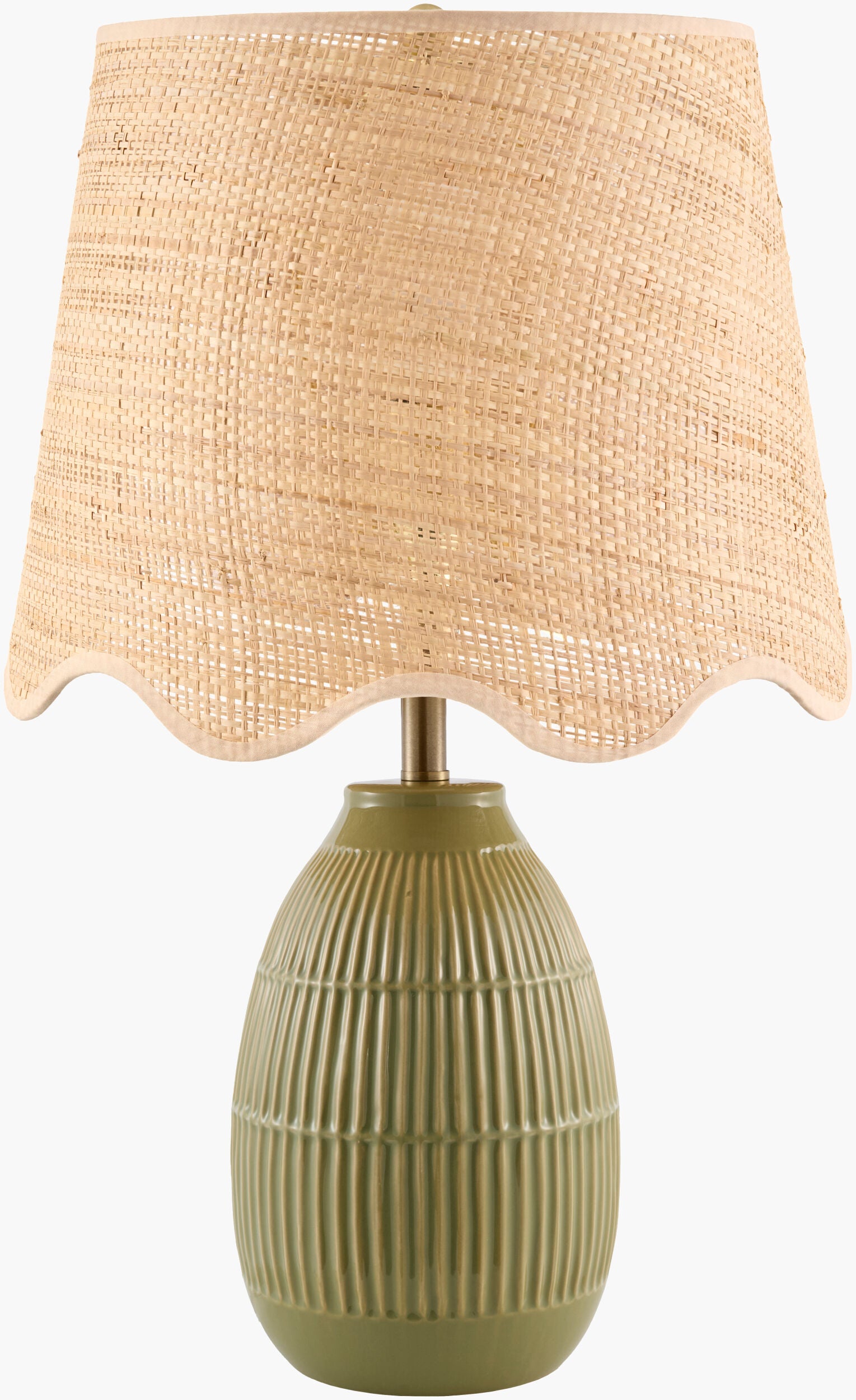 Soleny Accent Table Lamp — Olive