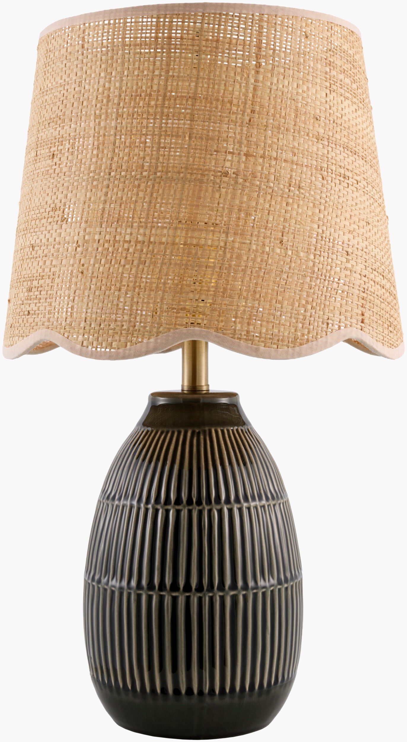 Soleny Accent Table Lamp — Dark Green