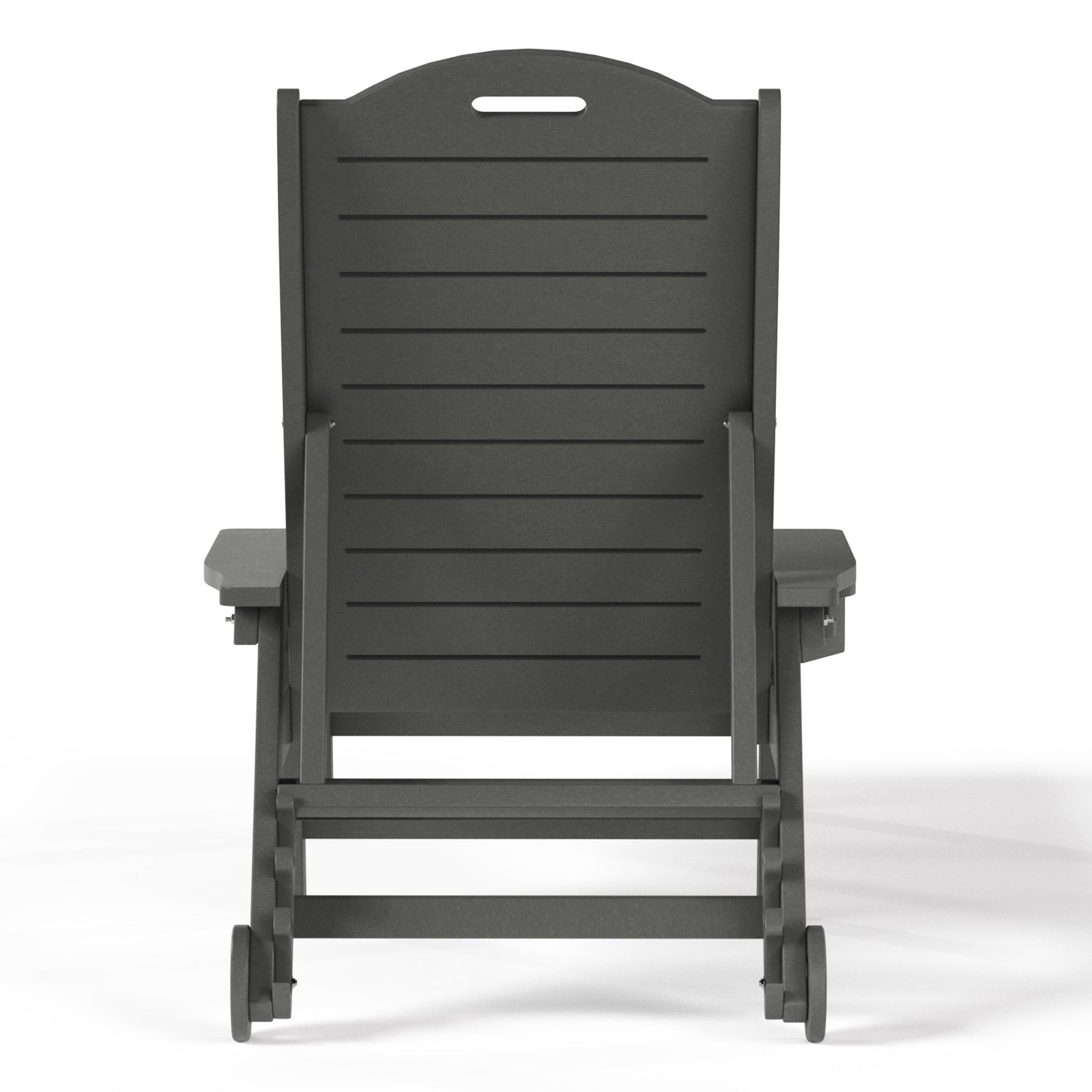 Santa Barbara Reclining Chaise Lounge with Cup Holder and Wheels Seahawk Designs Patio Chaise Lounges