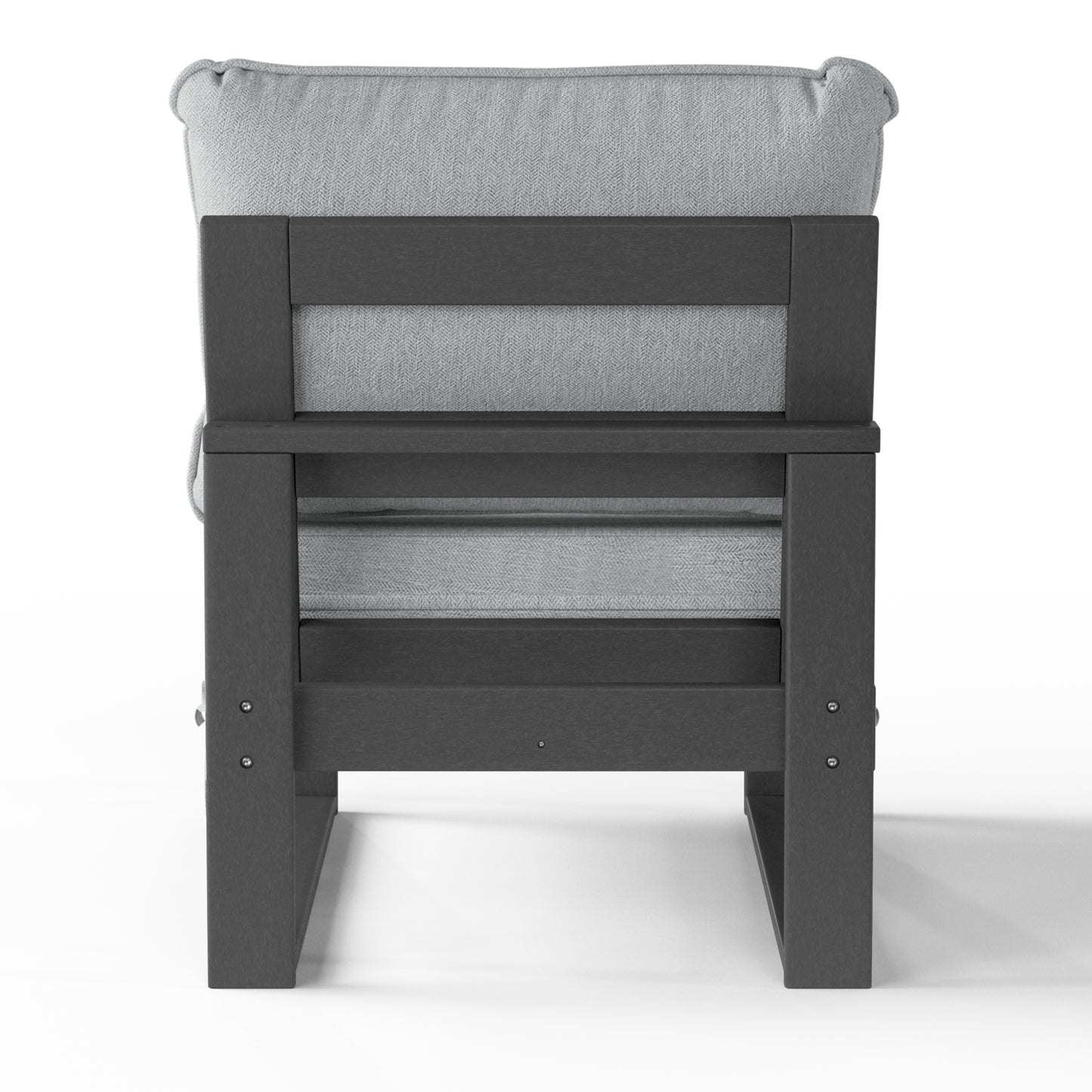 Signature All-Weather Outdoor Modular Deep Seating Cushioned Side Chair (Center Sectional Seat) Seahawk Designs Patio Chairs