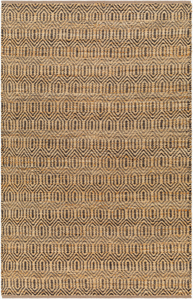 Selanik Handmade Rug — Amber/Black