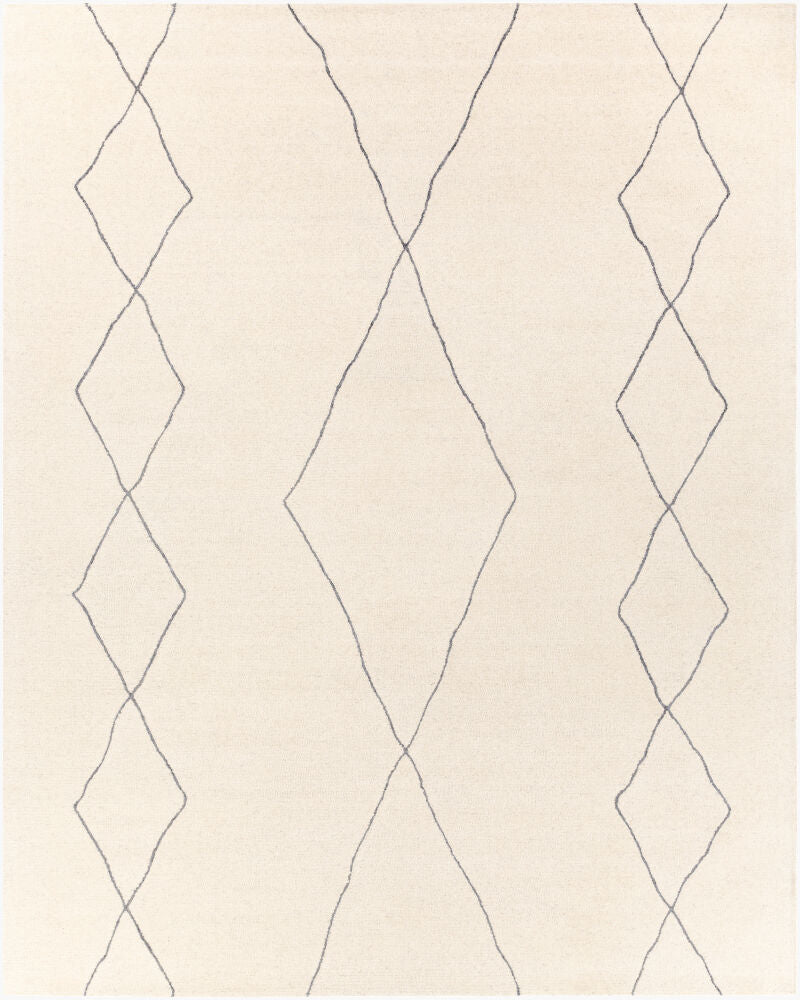 Sinop Handmade Rug — Charcoal/Cream