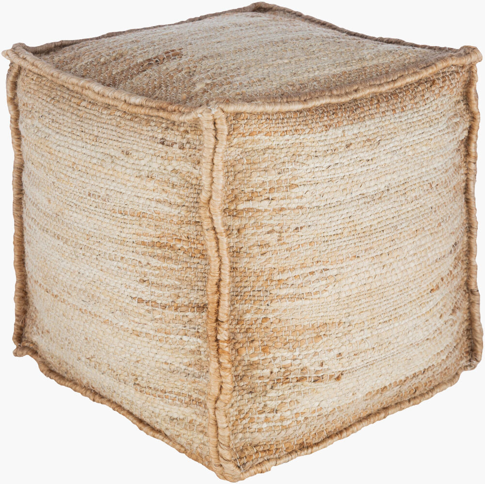 Sonali Pouf — Ivory/Light Beige